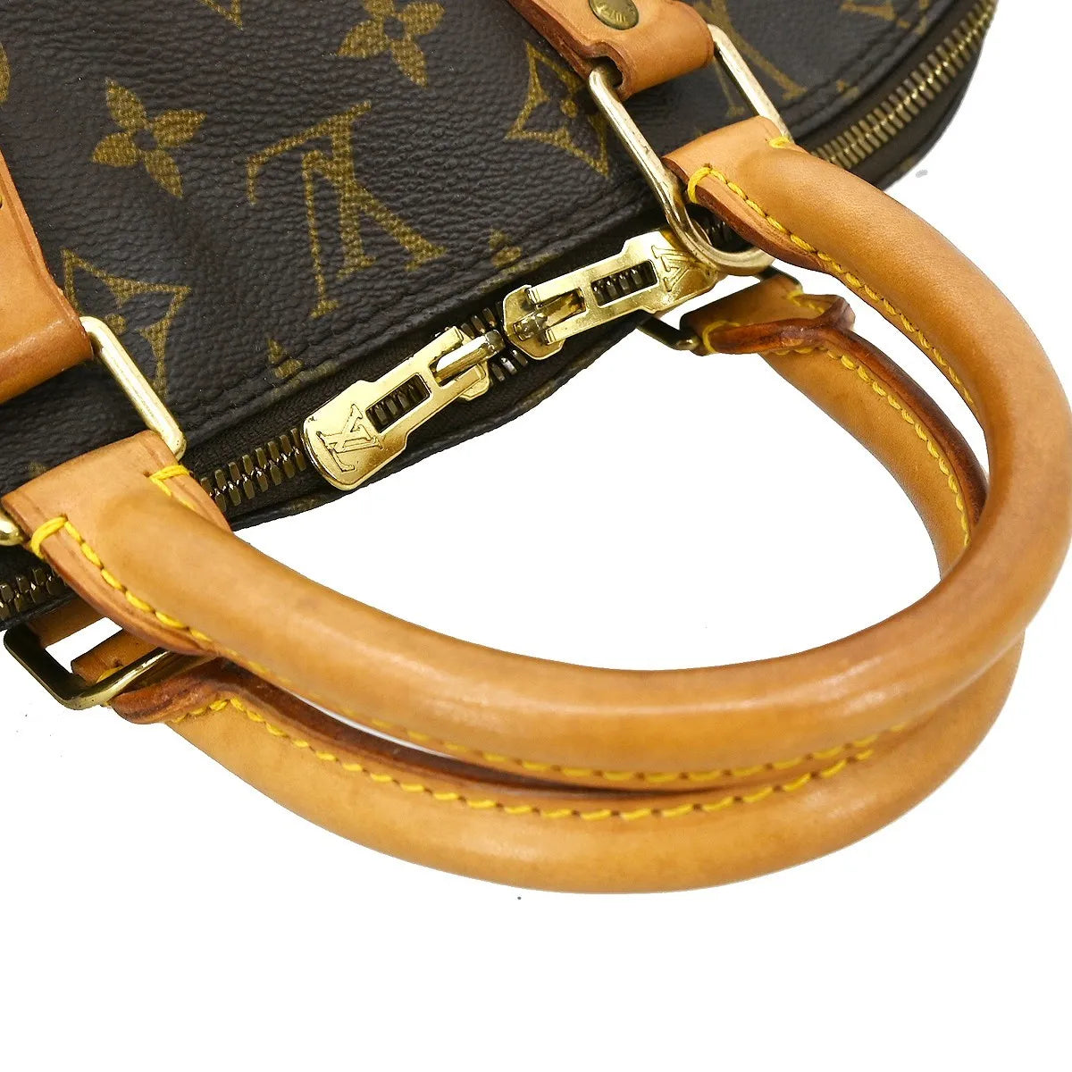 Louis Vuitton Alma Monogram, Brown, Canvas, Handbag