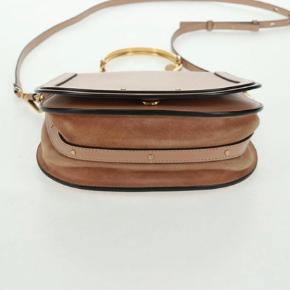 Chloe Nile Leather, Pink, Leather, Handbag