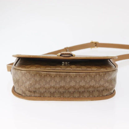 Celine Vintage Macadam Canvas, Beige, Canvas, Shoulder Bag
