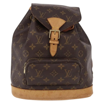 Louis Vuitton Montsouris Monogram, Brown, Canvas, Backpack