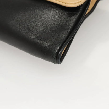 Chanel Chocolate Bar Handbag Lambskin, Beige, Leather, Handbag