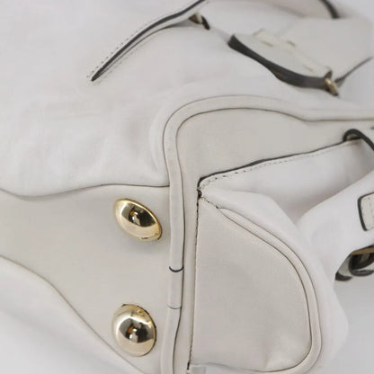Chloe Vintage Leather, White, Leather, Shoulder Bag