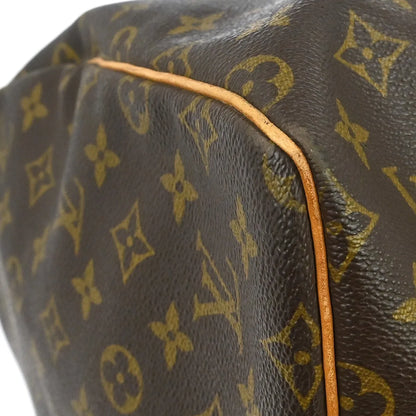 Louis Vuitton Keepall Monogram, Brown, Canvas, Travel Bag