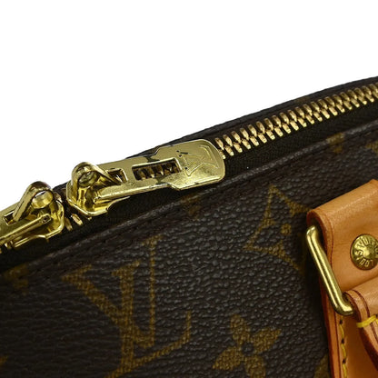 Louis Vuitton Alma Monogram, Brown, Canvas, Handbag