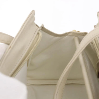 Fendi Vintage Handbag Leather, Beige, Leather, Handbag