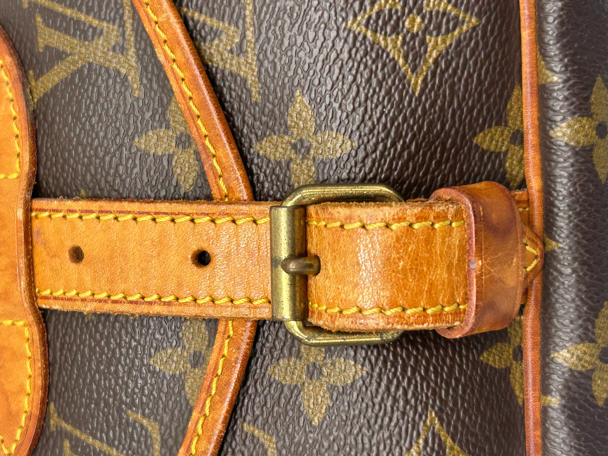 Louis Vuitton Saumur Monogram Canvas, Brown, Canvas, Shoulder Bag