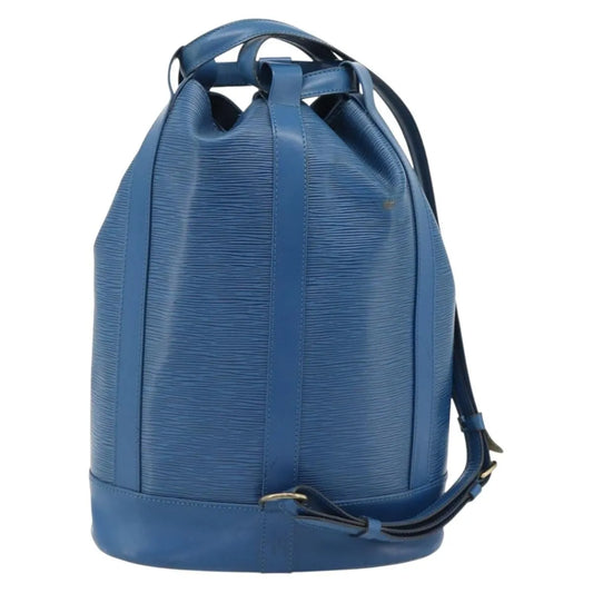Louis Vuitton Randonnee Epi Leather, Blue, Leather, Shoulder Bag