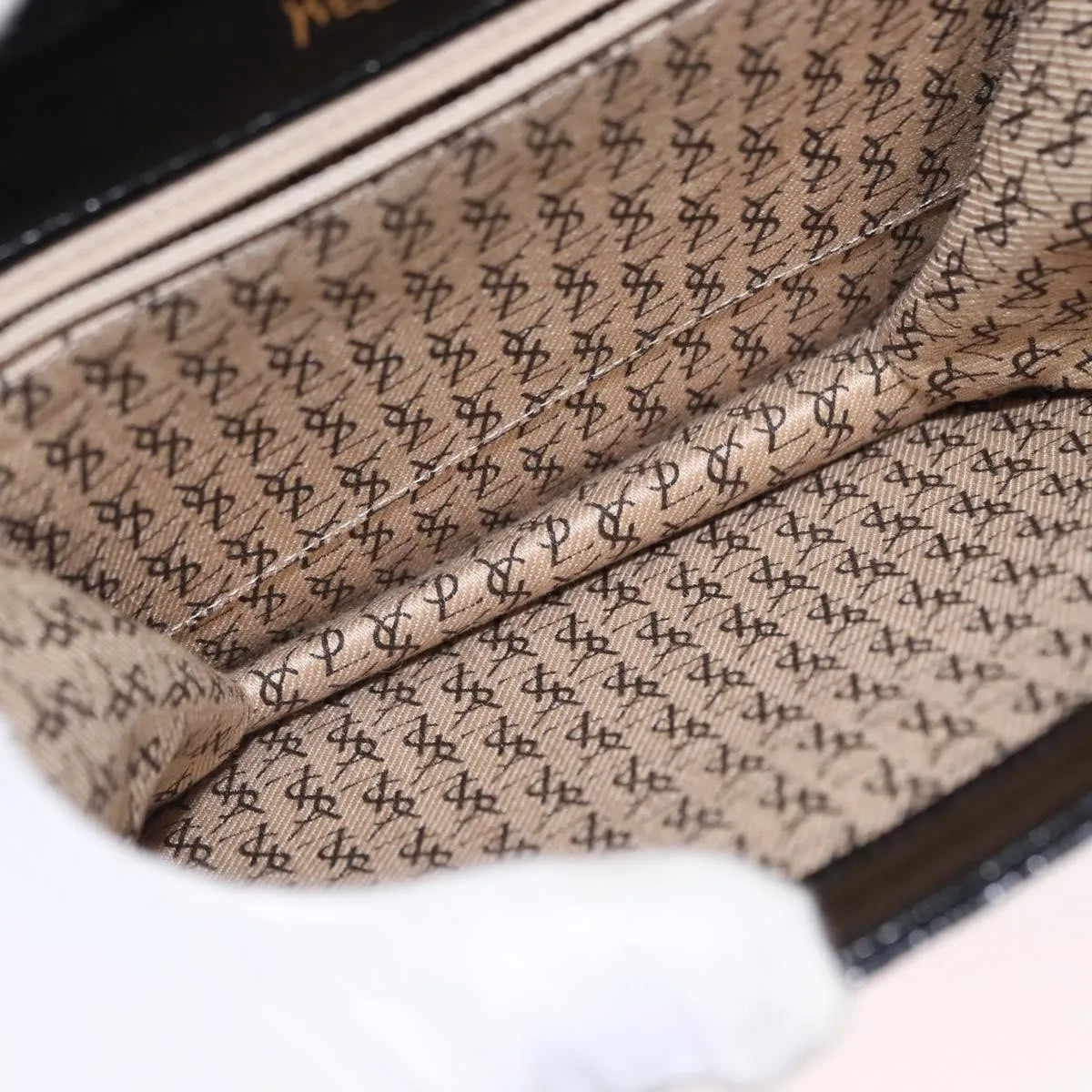 Saint Laurent Vintage Leather, Black, Leather, Shoulder Bag
