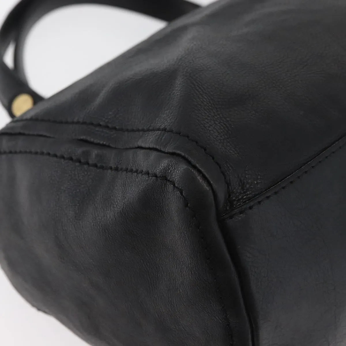 Celine vintage Leather, Black, Leather, Handbag