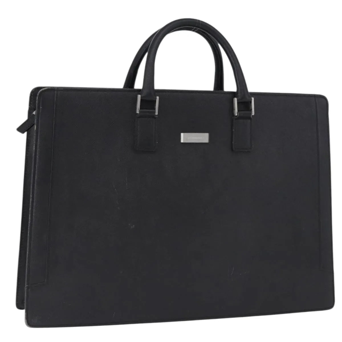 Burberry BUSINESS BLACK LEATHER, Black, Leather, Briefcase