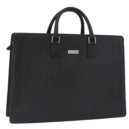 Burberry BUSINESS BLACK LEATHER, Black, Leather, Briefcase