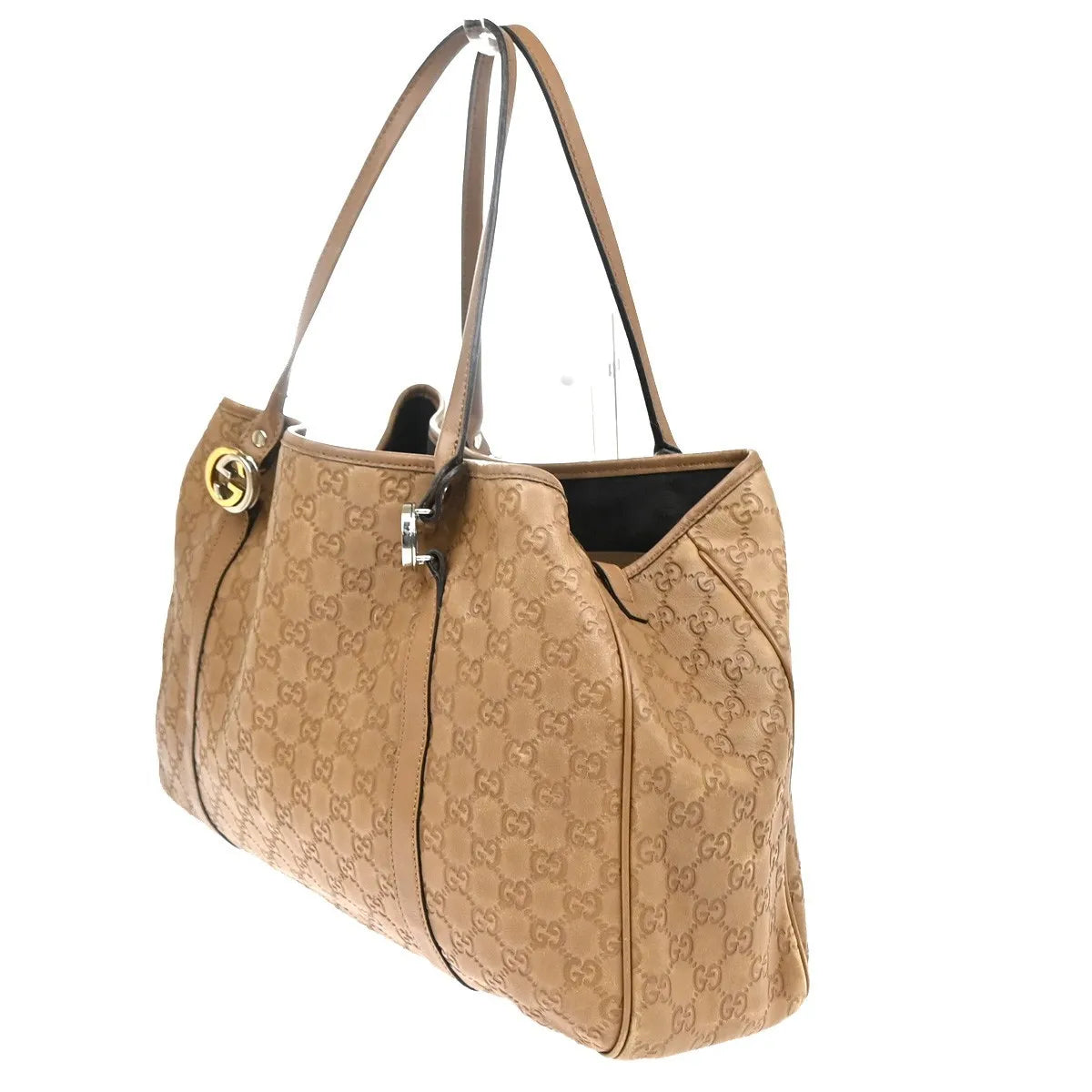 Gucci Twins Tote Guccissima Leather, Brown, Leather, Tote Bag