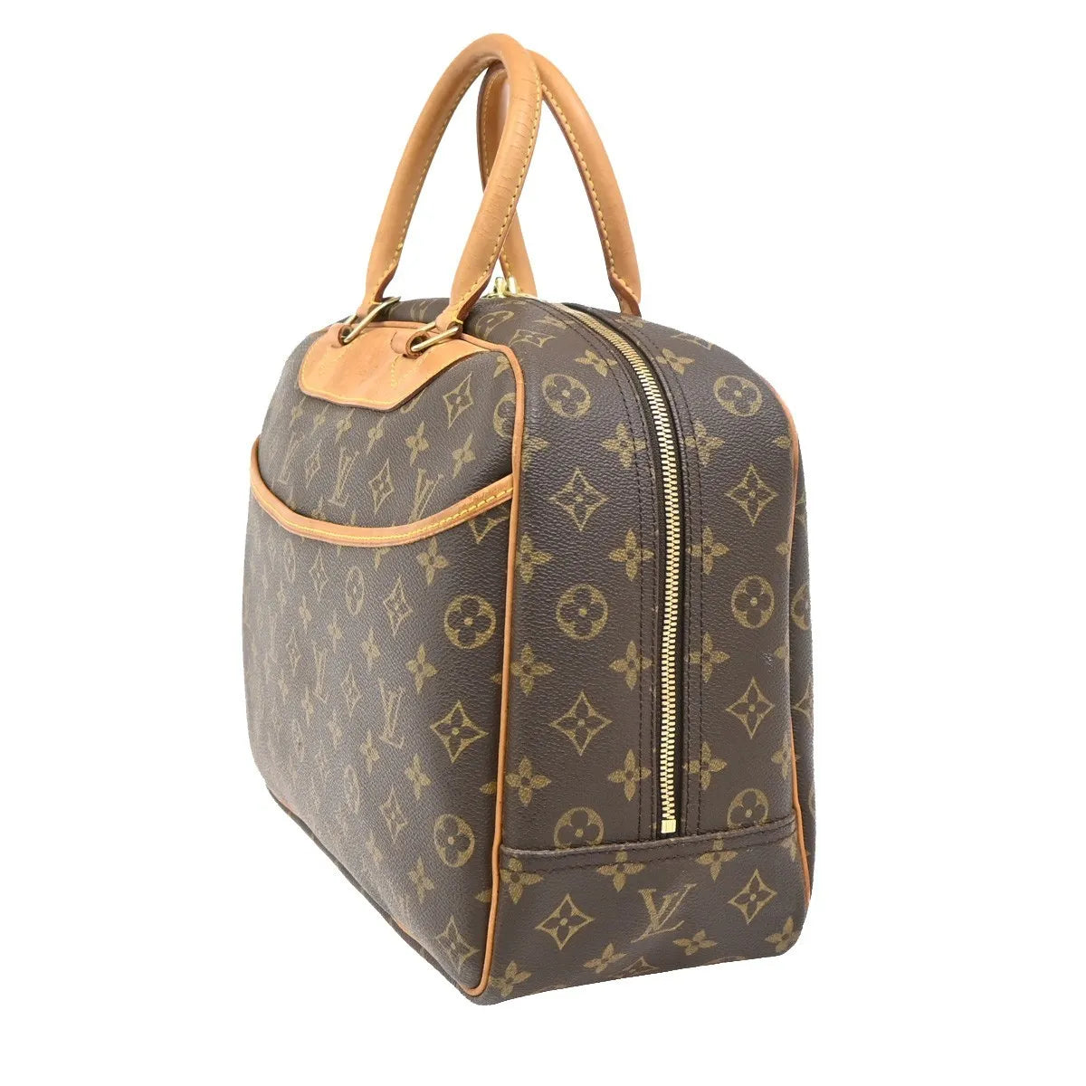 Louis Vuitton Deauville Monogram, Brown, Canvas, Handbag