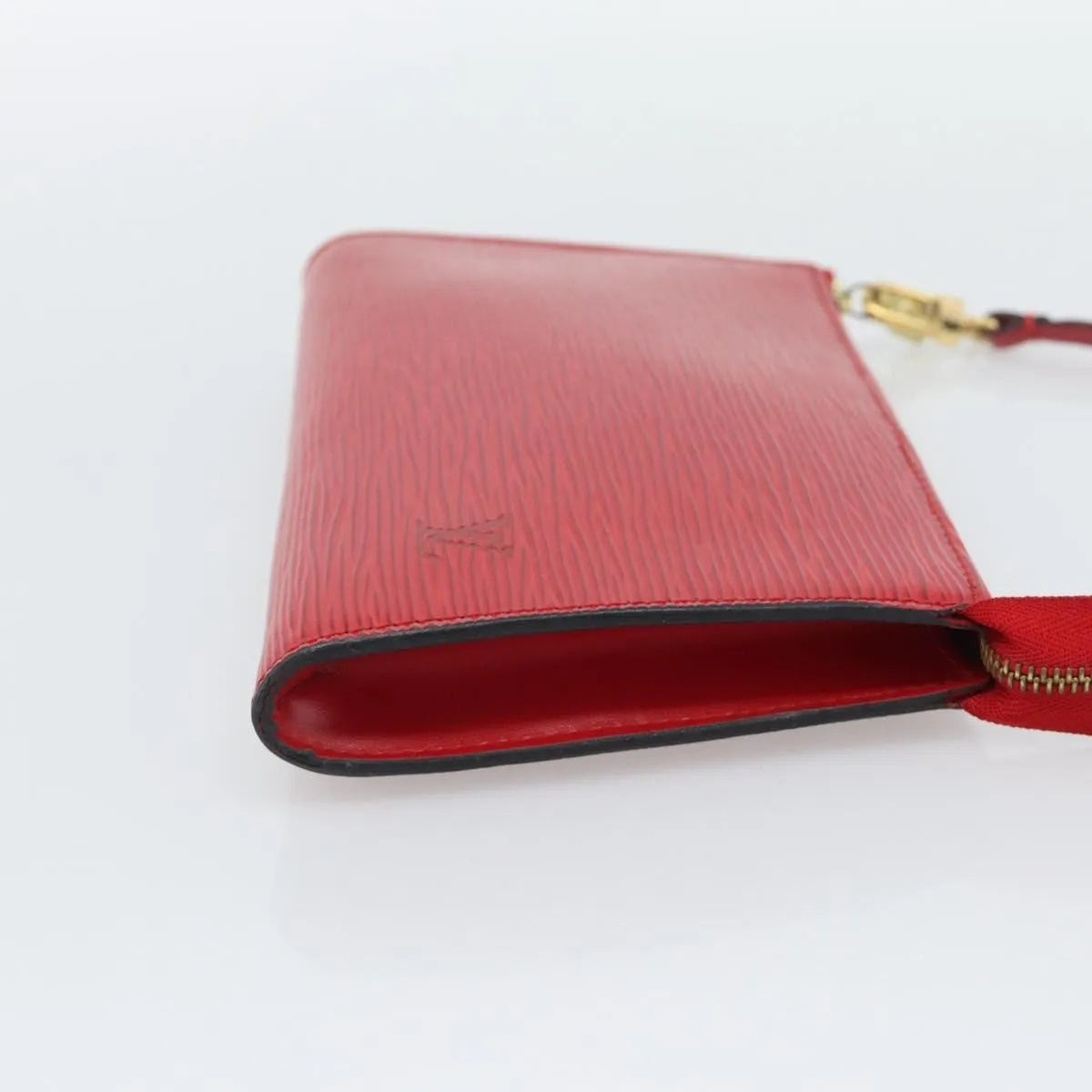 Louis Vuitton Pochette Accessoires Epi, Red, Leather, Clutch