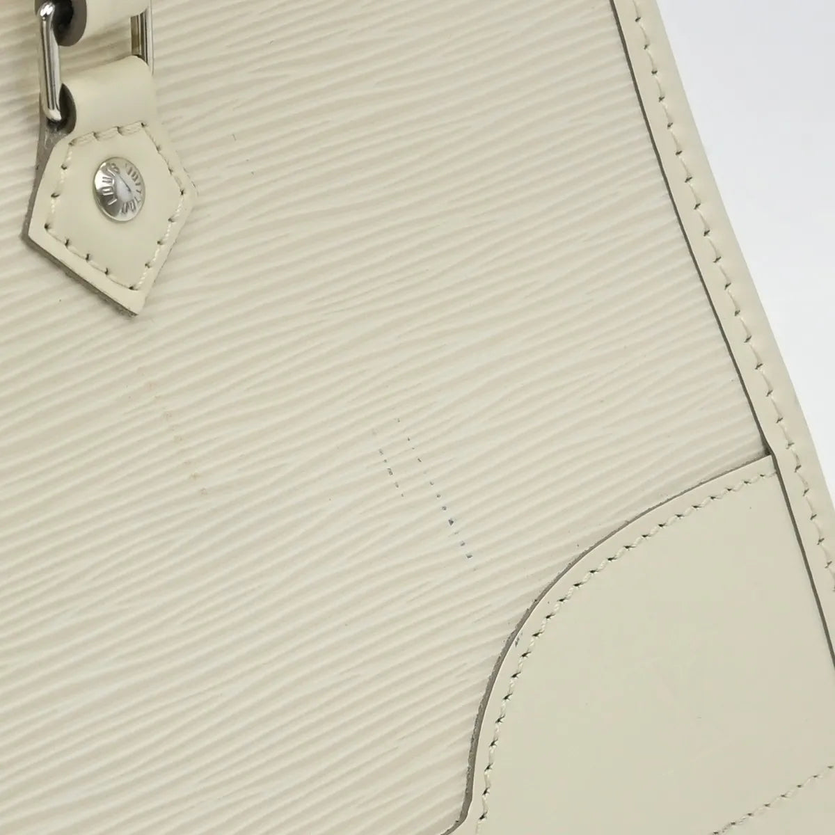 Louis Vuitton Madeleine Epi Leather, White, Leather, Shoulder Bag