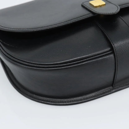 Christian Dior Vintage Leather, Black, Leather, Shoulder Bag