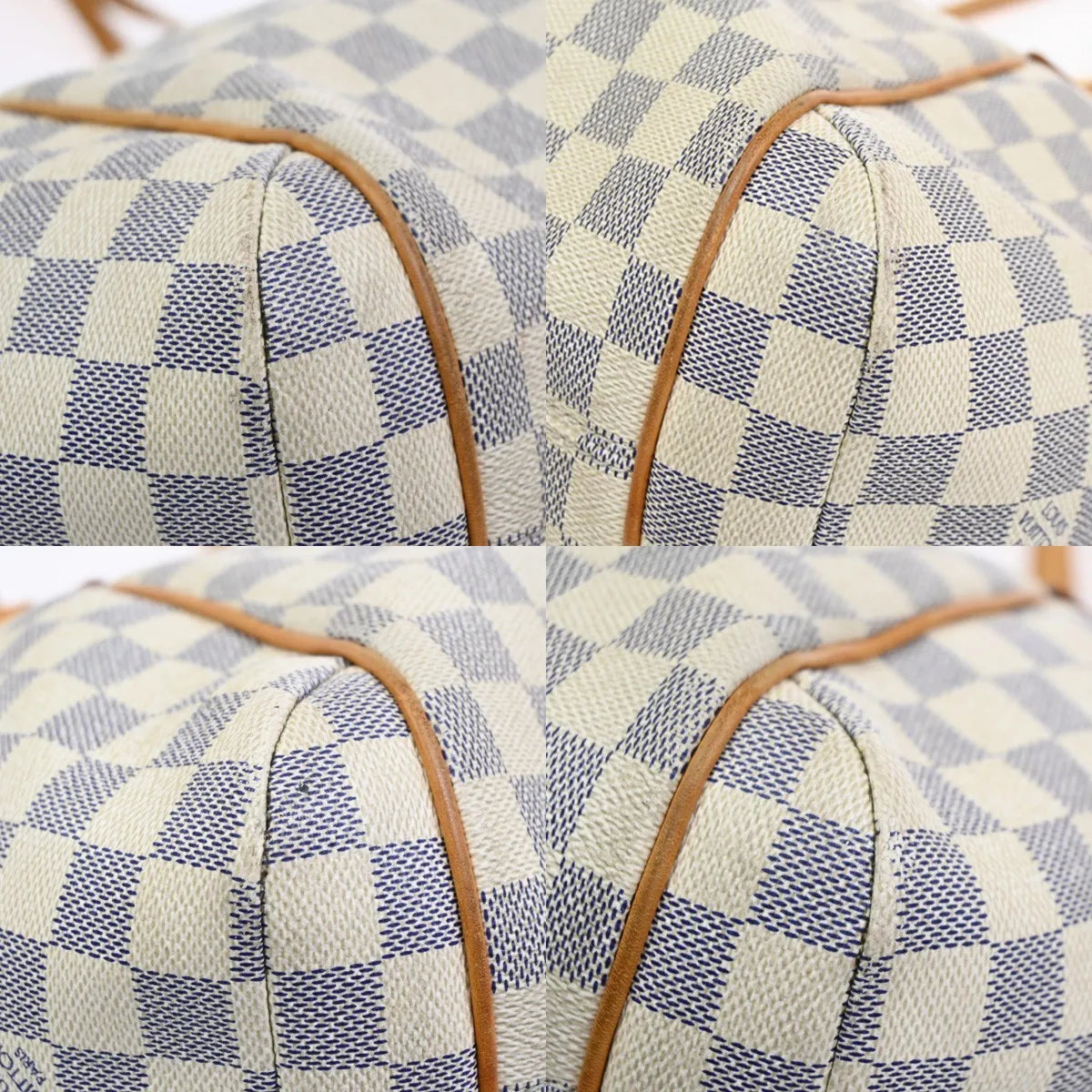 Louis Vuitton Totally Damier azur, White, Canvas, Shoulder Bag