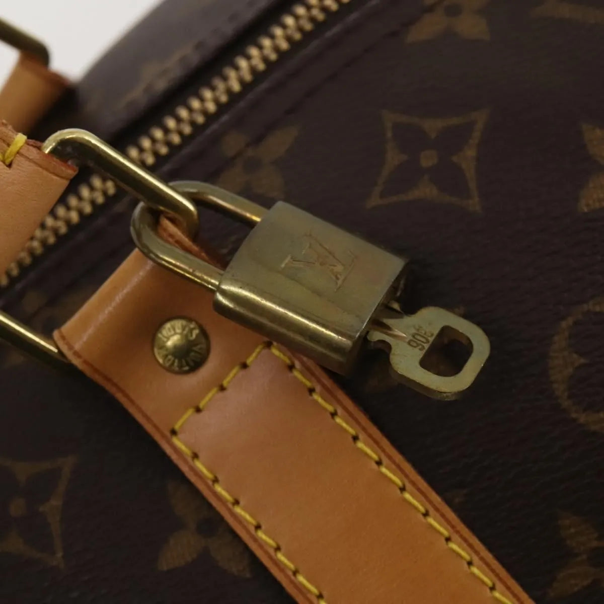 Louis Vuitton Keepall Monogram Canvas, Brown, Canvas, Travel Bag