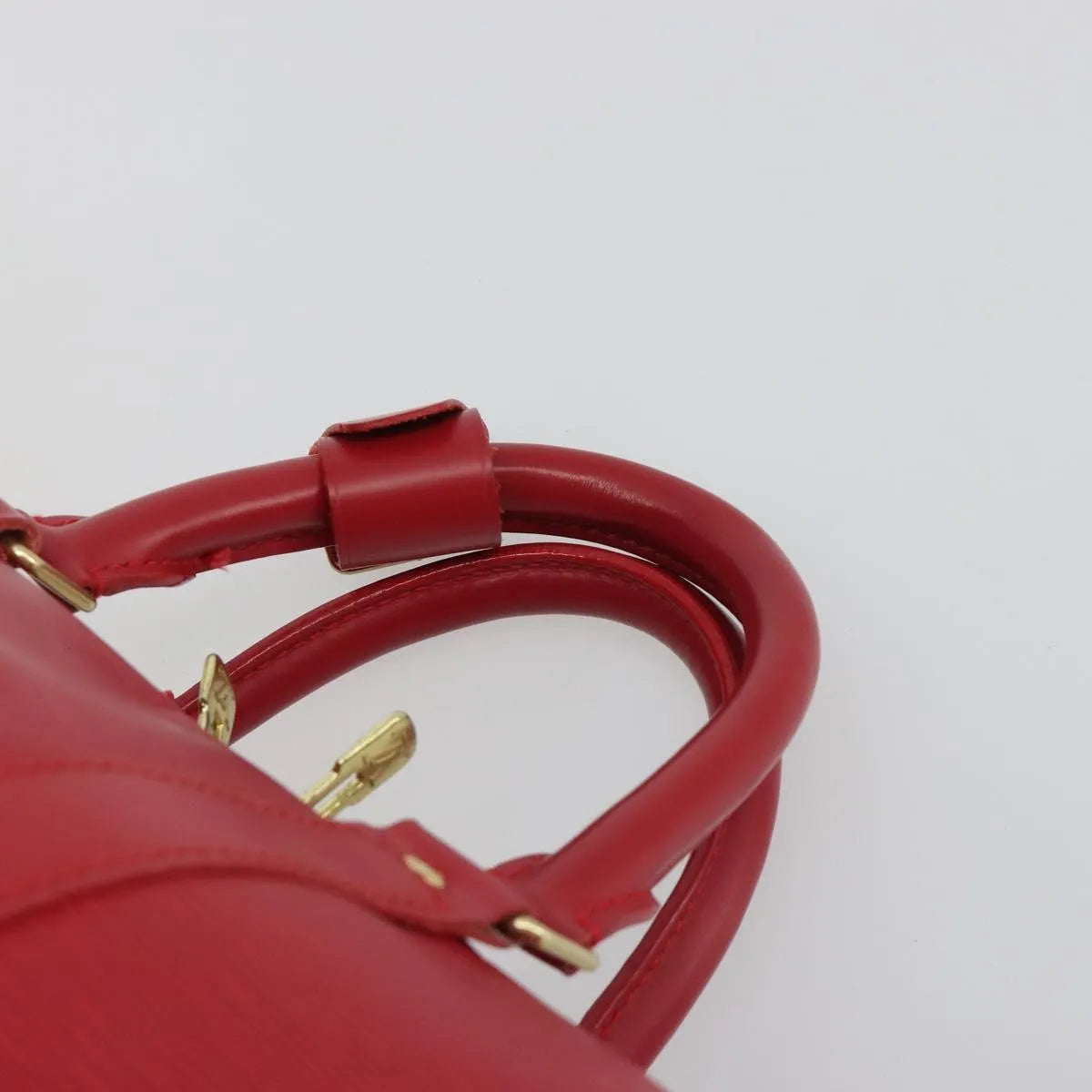 Louis Vuitton Keepall Epi, Red, Leather, Travel Bag