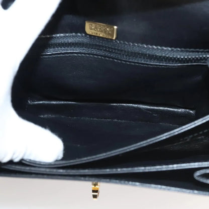 Bally Vintage Leather, Black, Leather, Shoulder Bag
