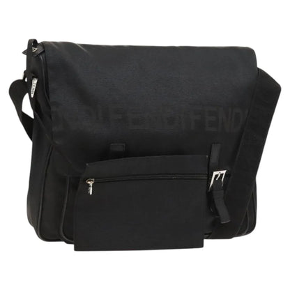Fendi Vintage Nylon, Black, Nylon, Shoulder Bag