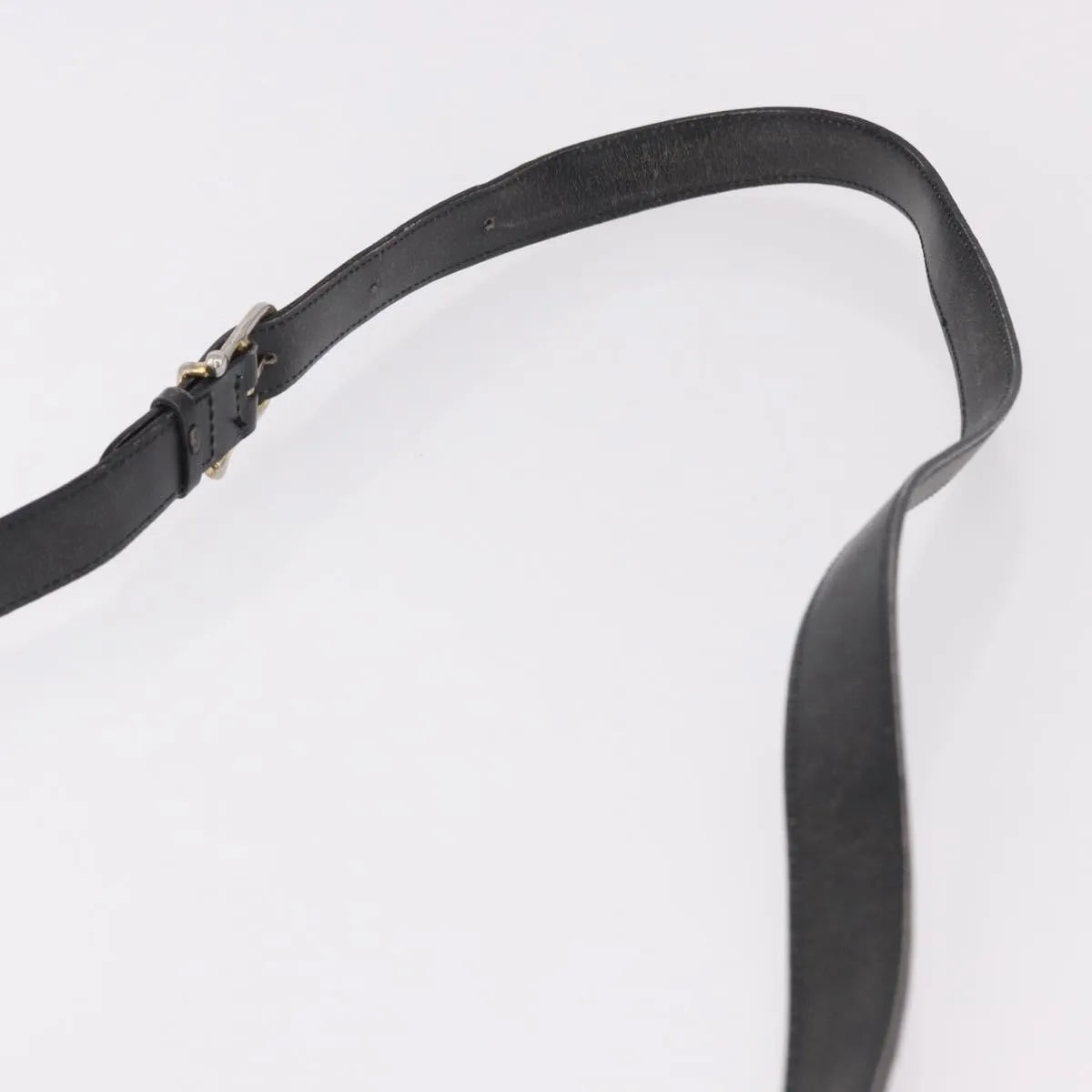 Celine Vintage Circle Logo Leather, Black, Leather, Shoulder Bag
