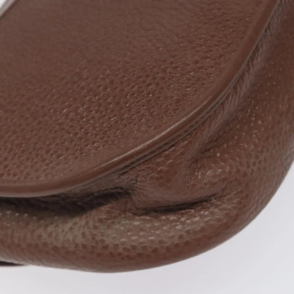 Christian Dior Vintage CD Flap Leather, Brown, Leather, Shoulder Bag