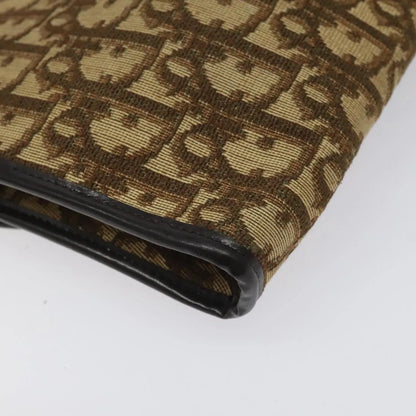 Christian Dior Vintage Trotter Flap Canvas, Brown, Canvas, Shoulder Bag