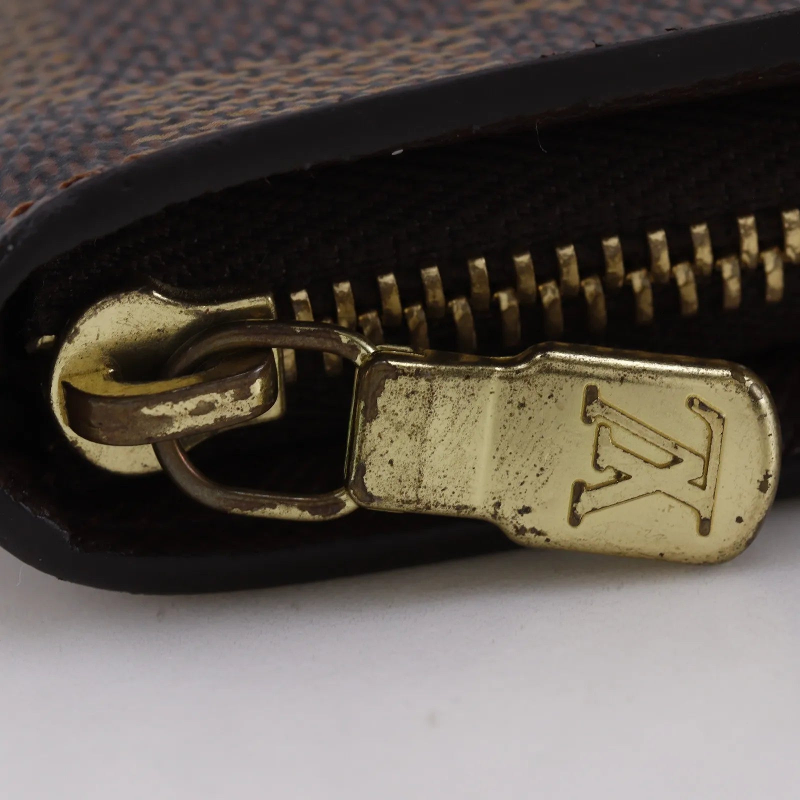 Louis Vuitton Zippy Organizer Damier, Brown, Canvas, Wallet