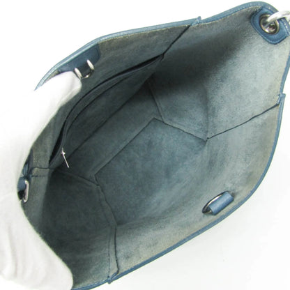 Celine Sangle Seau Calfskin, Blue, Leather, Shoulder Bag
