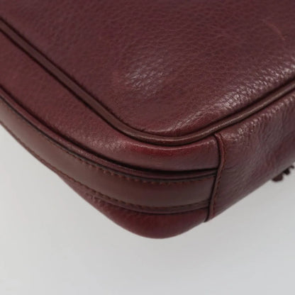 Cartier Tasseled Must de Cartier Leather, Burgundy, Leather, Shoulder Bag