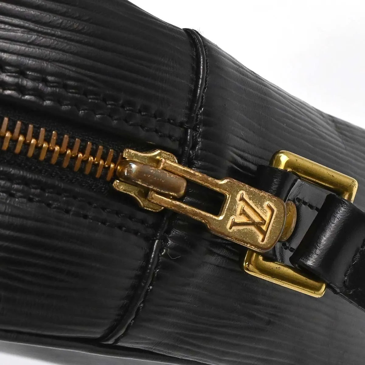 Louis Vuitton Trocadéro Epi, Black, Leather, Shoulder Bag