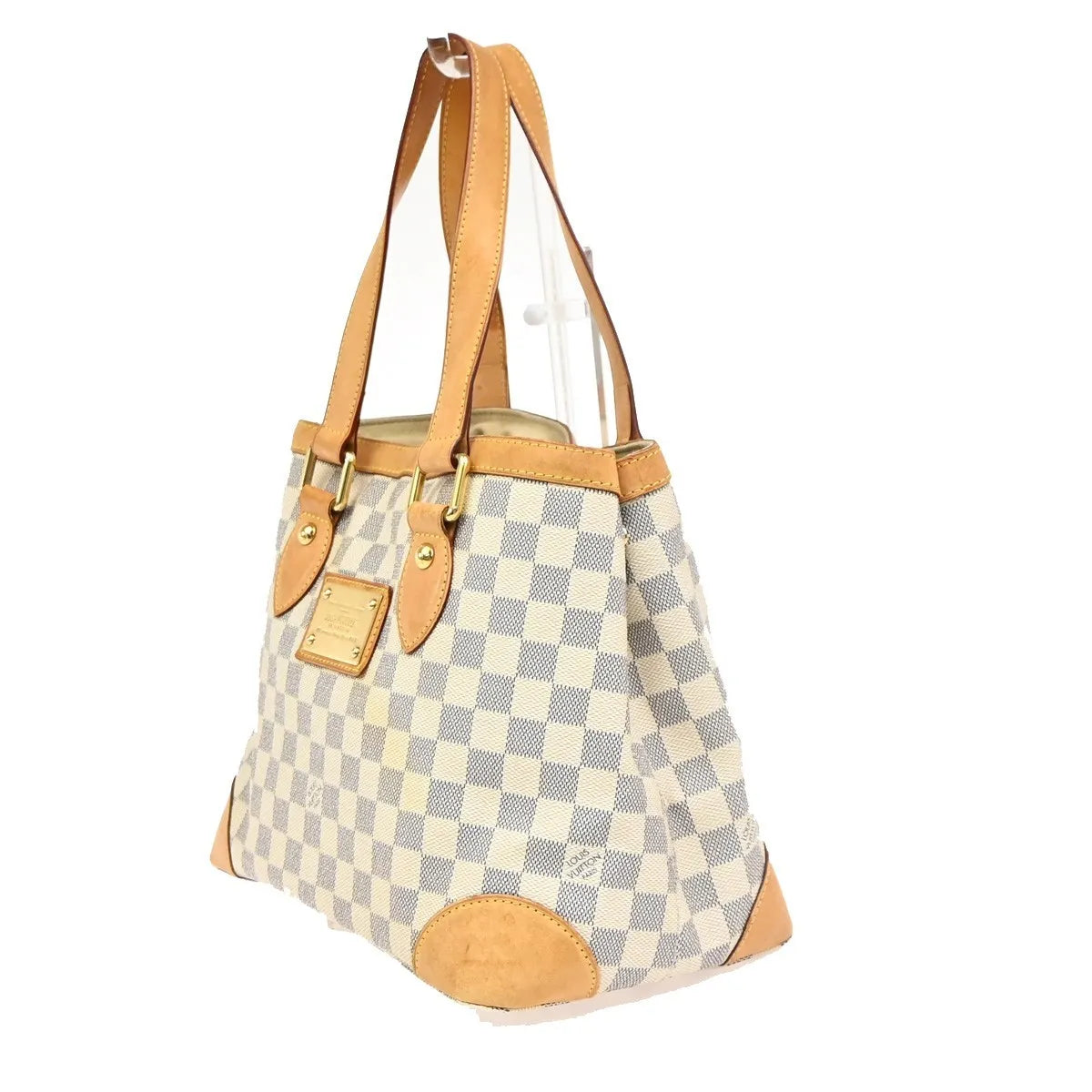 Louis Vuitton Hampstead Damier, White, Canvas, Tote Bag
