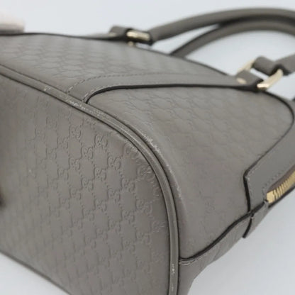 Gucci Convertible Dome Satchel Microguccissima Leather, Gray, Leather, Handbag