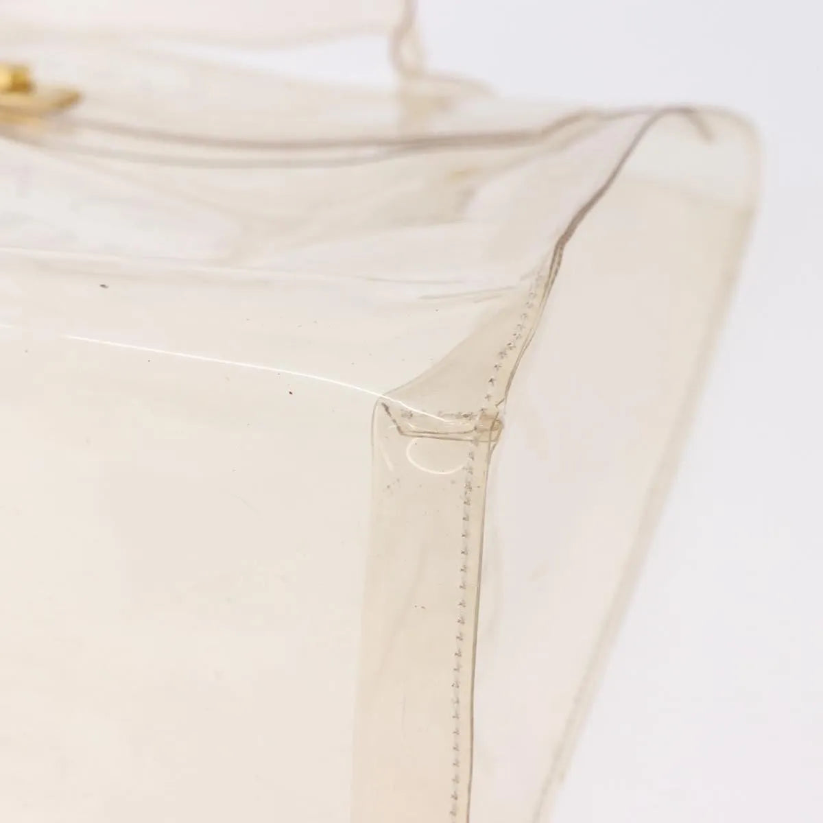 Hermes Kelly Vinyl, Clear, Plastic, Handbag