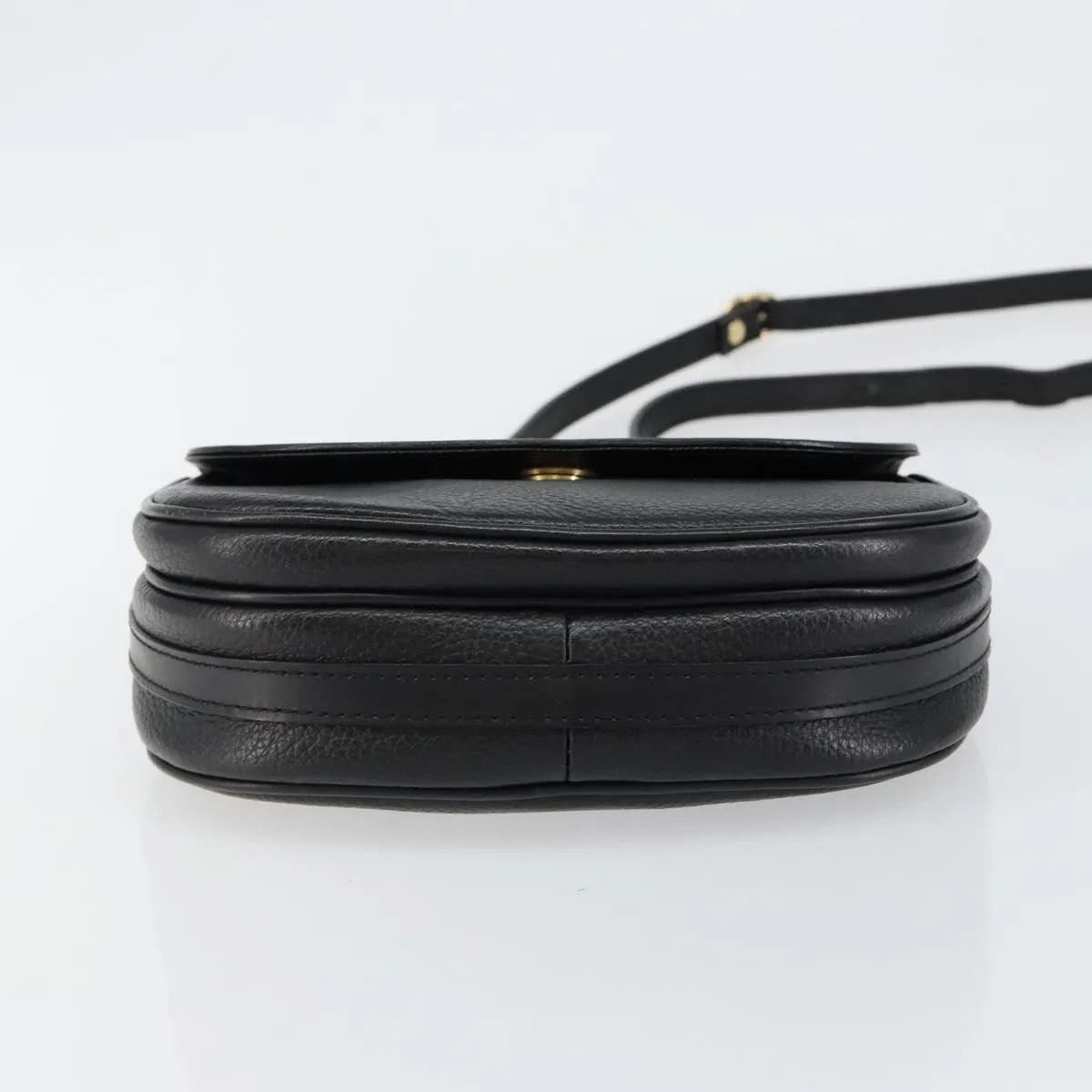 Burberry Flap Shoulder Leather, Black, Leather, Shoulder Bag