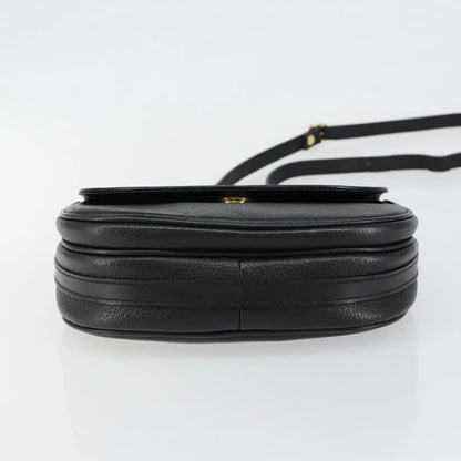 Burberry Flap Shoulder Leather, Black, Leather, Shoulder Bag