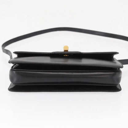 Gucci Vintage Leather, Black, Leather, Shoulder Bag