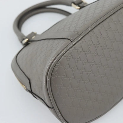 Gucci Convertible Dome Satchel Microguccissima Leather, Gray, Leather, Handbag