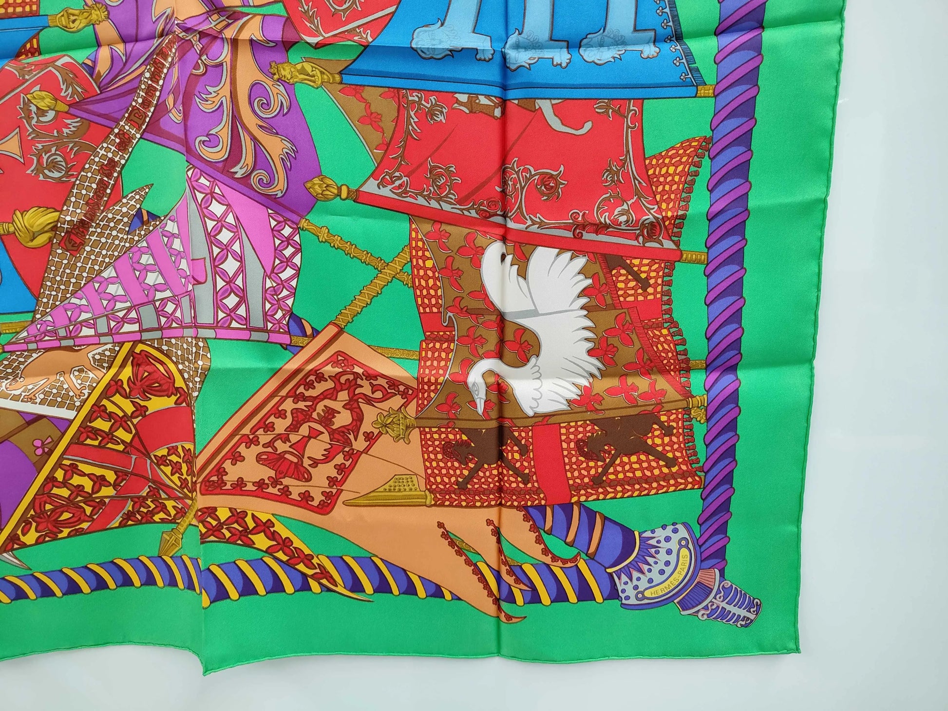 Hermes Carré 90 Silk multicolor, Multicolour, Silk, Scarf