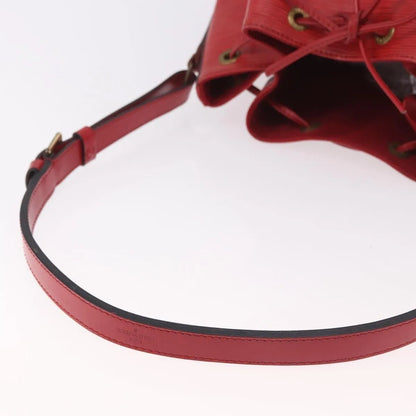 Louis Vuitton Petit Noe Epi Leather, Red, Leather, Shoulder Bag