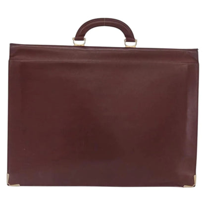 cartier Vintage must de Cartier Leather, Burgundy, Leather, Briefcase