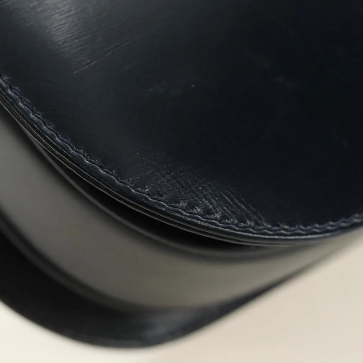 Gucci Chain Flap Leather, Navy, Leather, Shoulder Bag