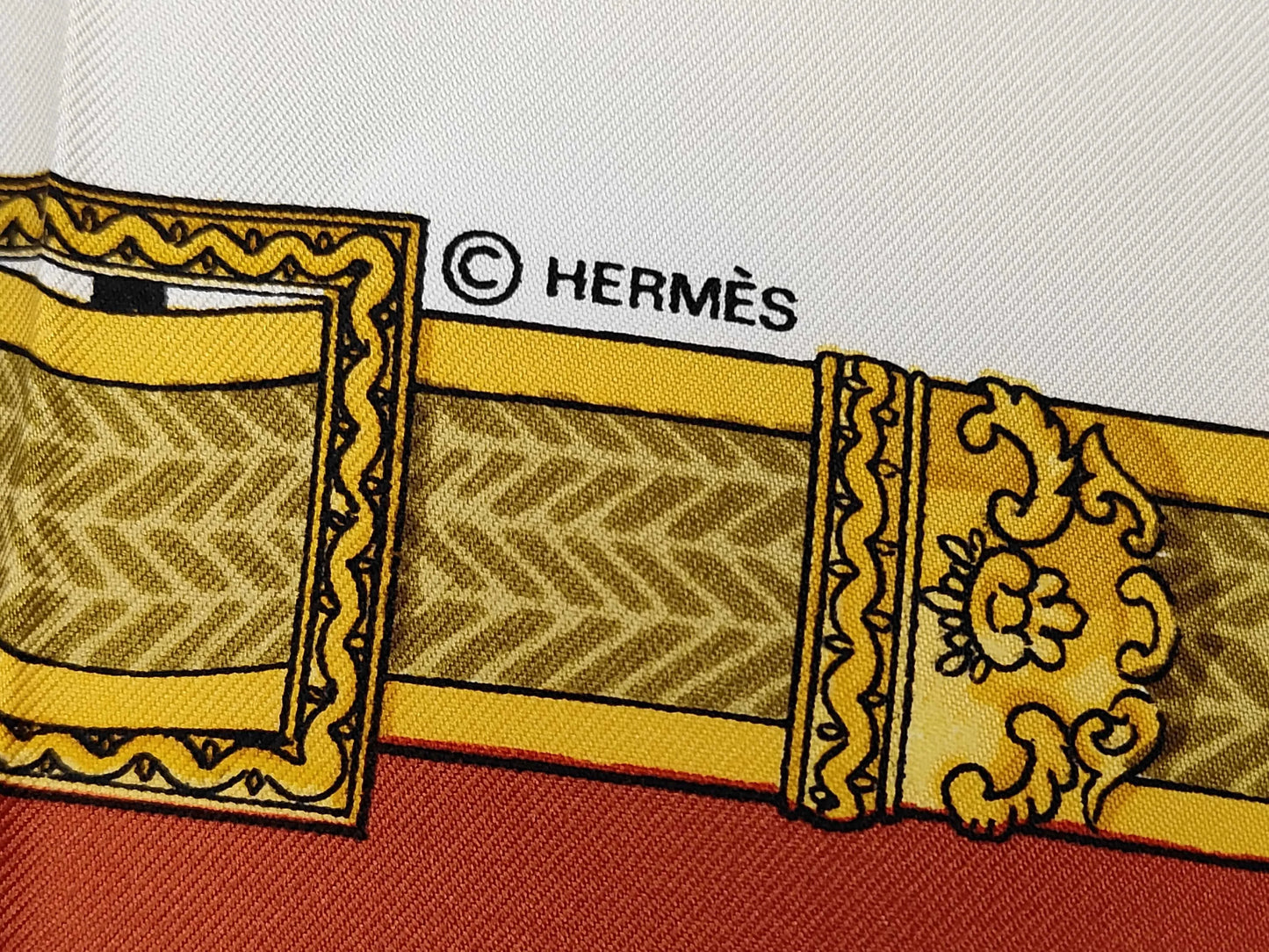 Hermes Carré 90 Silk multicolor, Multicolour, Silk, Scarf