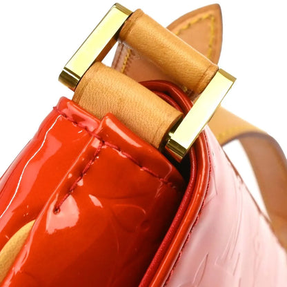 Louis Vuitton Thompson Street Handbag Monogram, Red, Patent Leather, Shoulder Bag