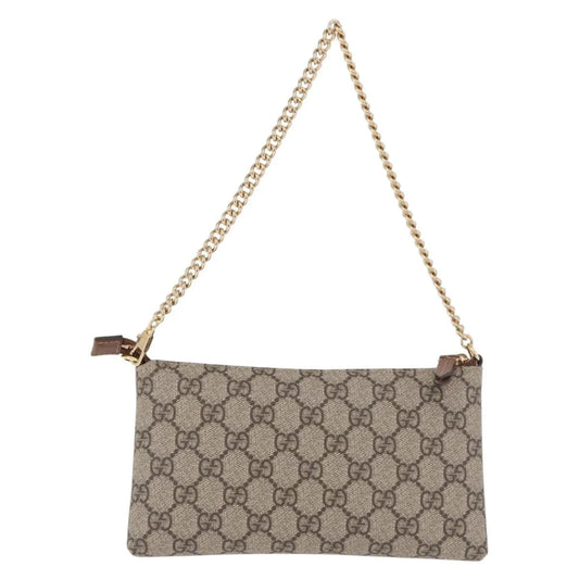 Gucci Pochette GG Canvas, Beige, PVC, Clutch