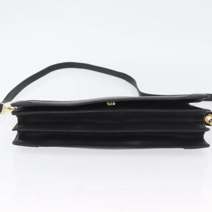 Celine Vintage Leather, Black, Leather, Shoulder Bag