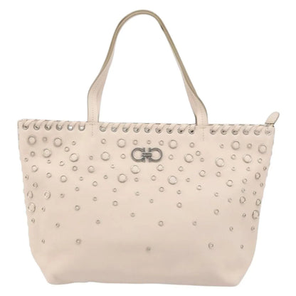Salvatore Ferragamo Gancini Leather, Pink, Leather, Handbag