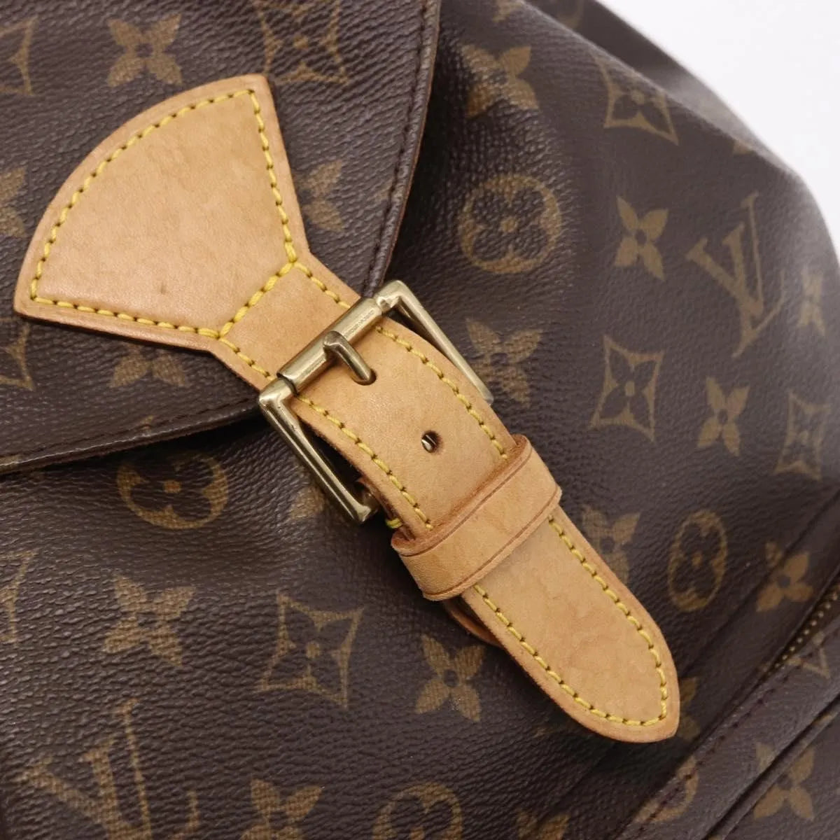 Louis Vuitton Montsouris Monogram, Brown, Canvas, Backpack