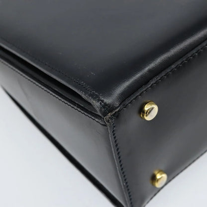Celine Vintage Leather, Black, Leather, Shoulder Bag